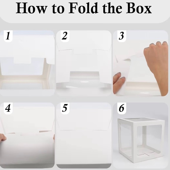 White Baby Shower Decoration Boxes - Picture 4 of 4